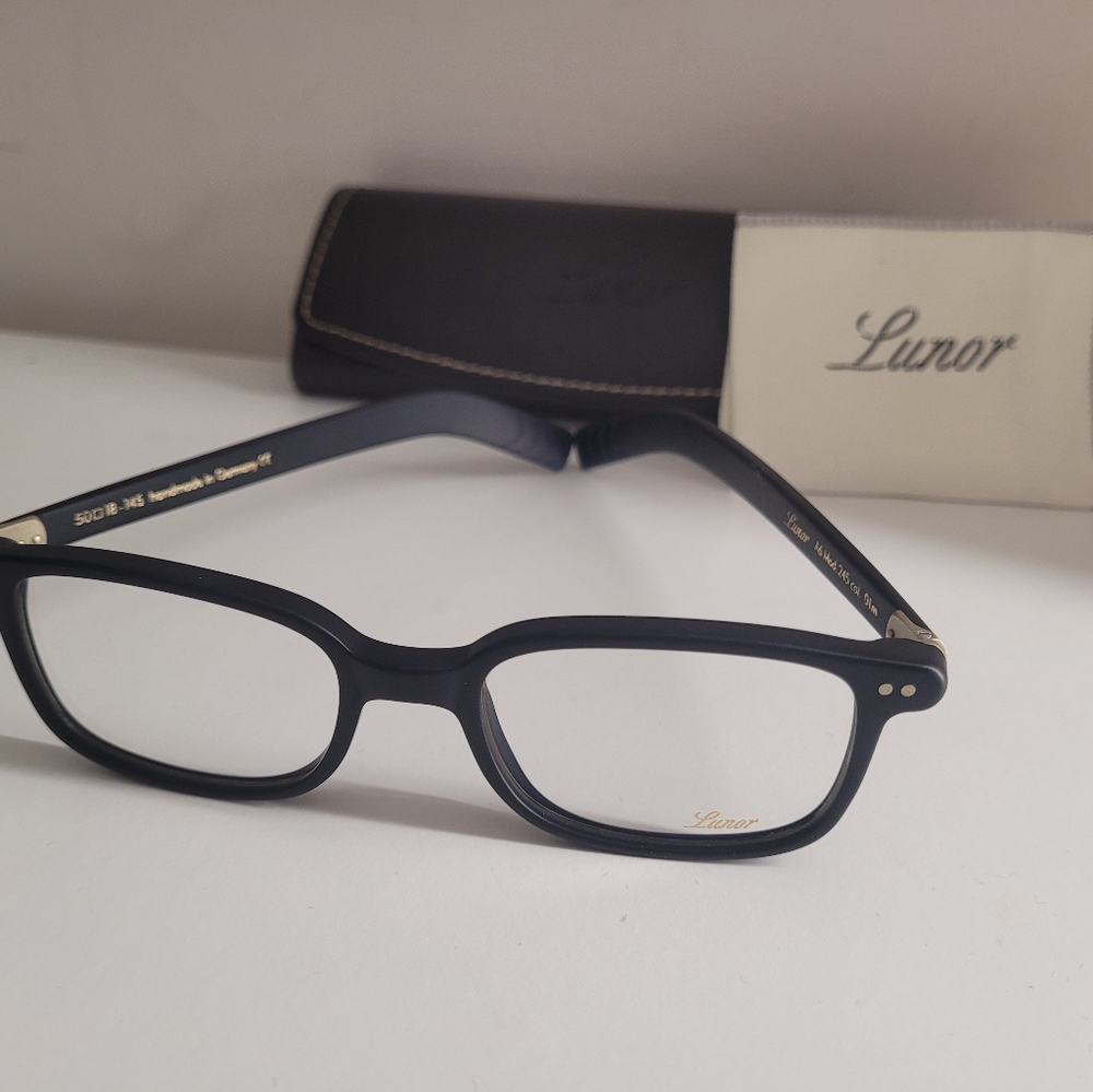 New Lunor Eyeglasses A6 245 with case & cloth - Picture 3 of 4